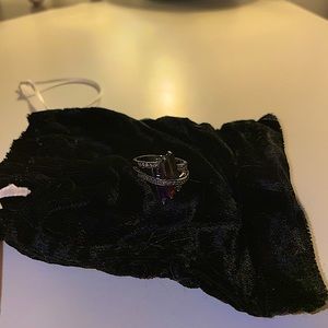 RS Covenant ring, red/purple/green gemstone | size: 8